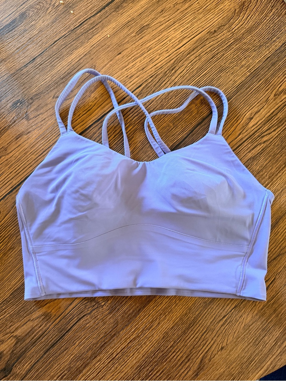 lululemon athletica Lavender Strappy Longline Bralette
